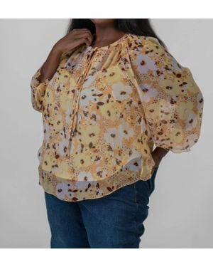 Joie Brigitta Long Sleeve Silk Top - Multicolor