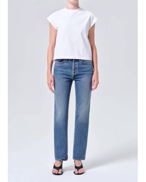 Agolde Lana Relaxed Straight Jeans - Blue