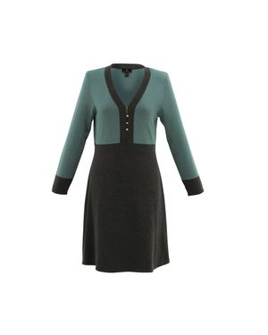 Marble Viscose Poly Dress - Green