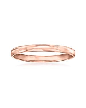 RS Pure By Ross-Simons 14Kt Rose Polished Ring - Pink