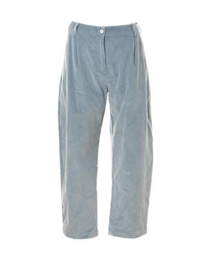 Paul Smith Straight-Leg Cotton Pants With Belt Loops - Blue