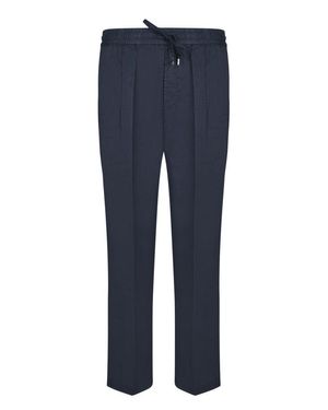 Jacob Cohen Linen Pants With Adjustable Drawstring - Blue