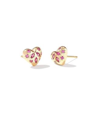 Kendra Scott Holland Heart Stud Earrings - White