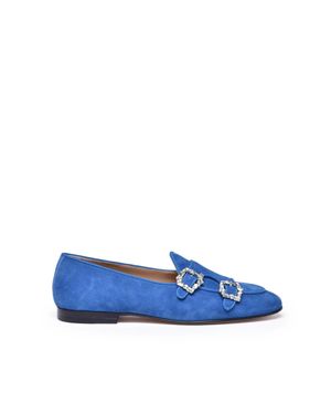 EDHÈN Suede Leather Loafers - Blue