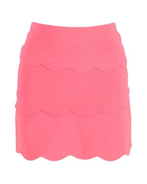 Sandro Scalloped Mini Skirt - Pink