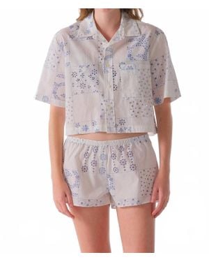CISSA Eyelet Pixie Shirt - White