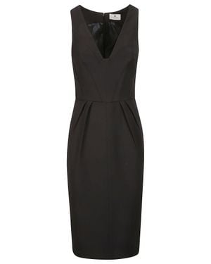 ladies clubbing dresses Deep V Neck Sexy Party Dress – Verkadi Color:HOLD Charcoal Pinstripe size-guide:body-measurement Gorgeous Black Tulle Plunging