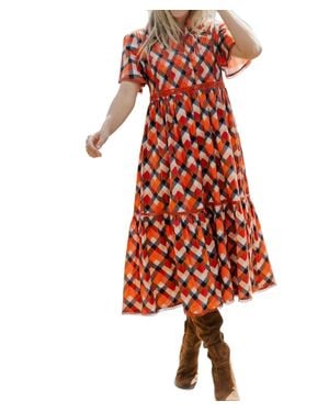 Merigold Brynley Midi Dress - Red