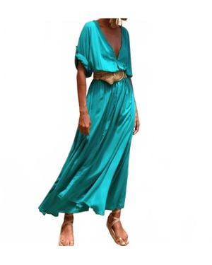 Erika Peña Vero Dress - Blue