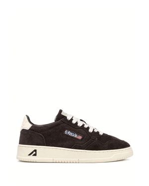 Autry Medalist Suede Sneakers - Black