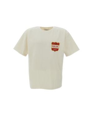 Rhude Filtaro Crest Graphic Cotton T-Shirt - White