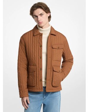 Michael Kors Michael Kors Quilted Chore Jacket - Brown