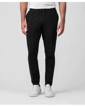 Ron Dorff Classic Fit Straight Leg City Pants - Black