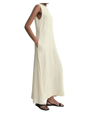 TOTEME Woven Tonal Stripe Dress - White