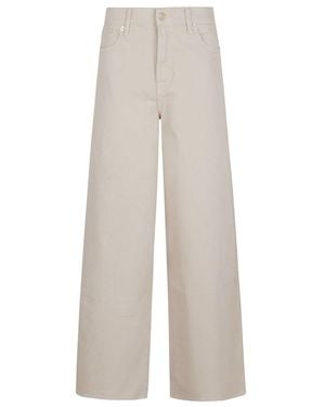 7 For All Mankind Marie Wide Leg Jeans - White