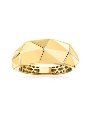 Ross-Simons 14Kt Faceted Ring - Metallic