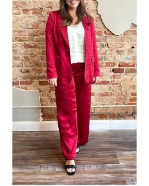 Skies Are Blue Holiday Party Blazer - Pink
