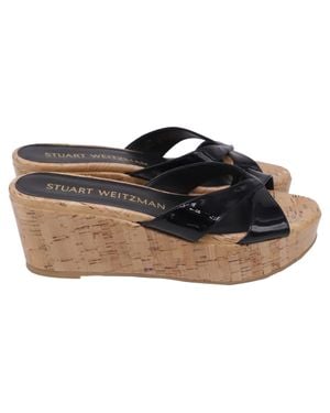 Stuart Weitzman Carmen Wedge Sandals - Blue