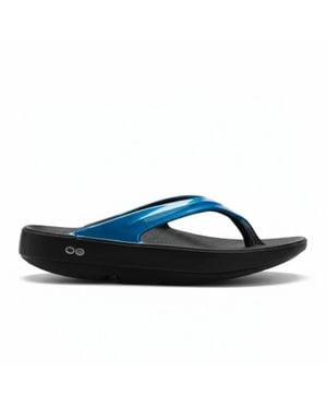 OOFOS Oolala Luxe Thong Sandal - Blue