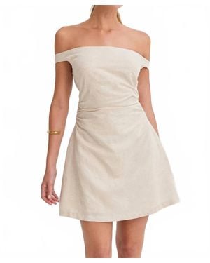 Crescent The Newport Linen Mini Dress - White