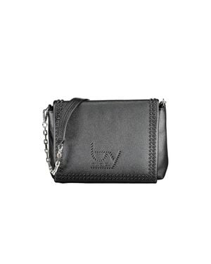 Byblos Polyurethane Shoulder Bag - Gray