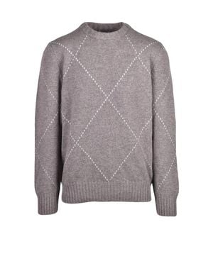 Vengera Wool-Blend Crewneck Sweater - Gray