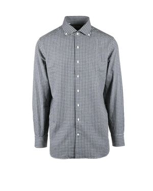 Emanuele Maffeis Striped Cotton Shirt - Gray