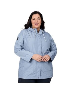 Free Country Plus Size Rain Away Anorak Rain Jacket - Blue