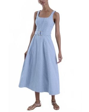 Karina Grimaldi Lilliana Denim Maxi Dress - Blue
