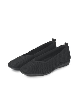 Bussola Venus Knit Ballet Flat - Black