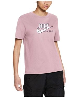 Nike Sportswear Cotton Heritage T-Shirt - Pink