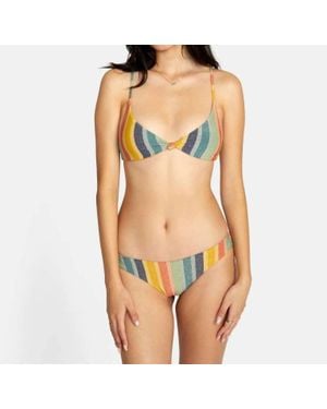 RVCA Mirage Knotted Crossback Bikini Top - Green