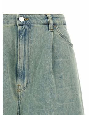 Nude Cotton Bermuda Shorts - Green