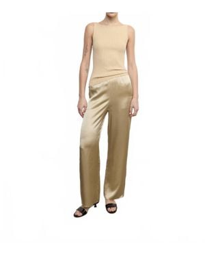 Enza Costa Silk Satin Pantlet - Natural