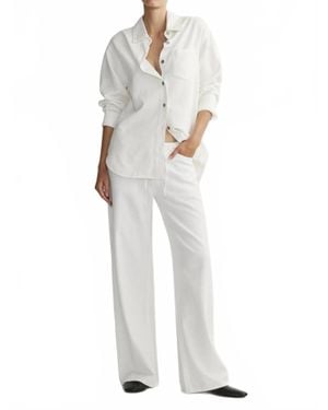 DL1961 Sienna Low-Slung Wide Leg Pants - White