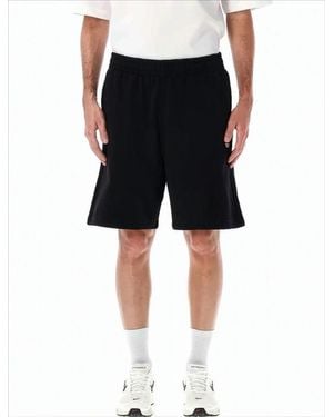 DIESEL Relaxed-Fit Cotton Shorts With Subtle Logo Detail - Black