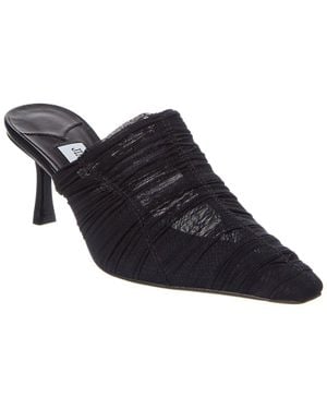 Jimmy Choo Lotta 65 Ruched Tulle Mule - Black