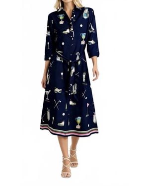 Vilagallo Golf Par Tee Dress - Blue