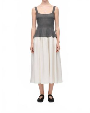 Stine Goya Corset Long Dress - Natural