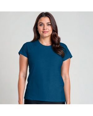 Calypsa Plus Loose Fit Short Sleeve Adele Swim Top - Blue