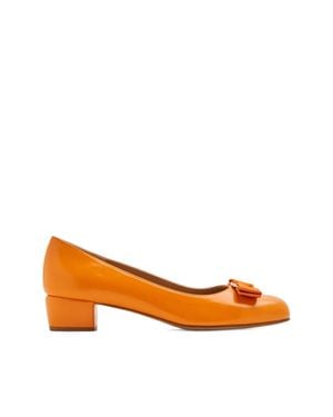 Ferragamo Ferragamo Ornament Pump - Orange