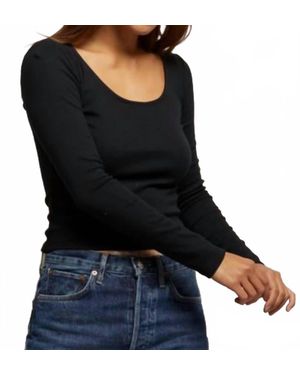 PERFECTWHITETEE Anya Top - Black