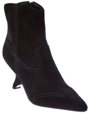 Jonathan Simkhai Shadow Suede Western Bootie - Black