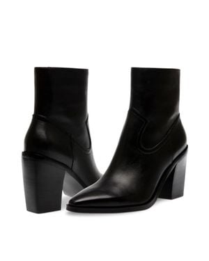 Steve Madden Elene Boots Pointed Toe Ankle Bootie Hawk2851 - Black