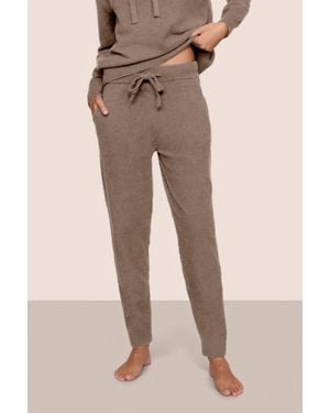 Eberjey Recycled Boucle Jogger Pants - Natural