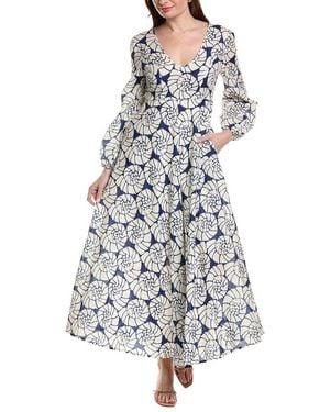 tyler boe Charlie Linen-Blend Maxi Dress - White