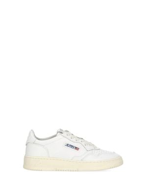 Autry Medalist Low Leather Sneakers - White