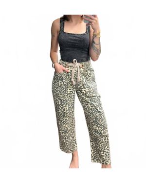 Bibi Run Wild Straight Leg Pant - Green