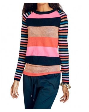 Replica Los Angeles Mixed Stripe Baseball Tee - Multicolor
