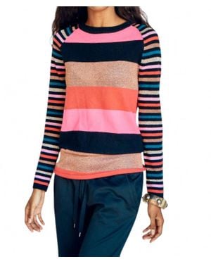 Replica Los Angeles Mixed Stripe Baseball Tee - Multicolor